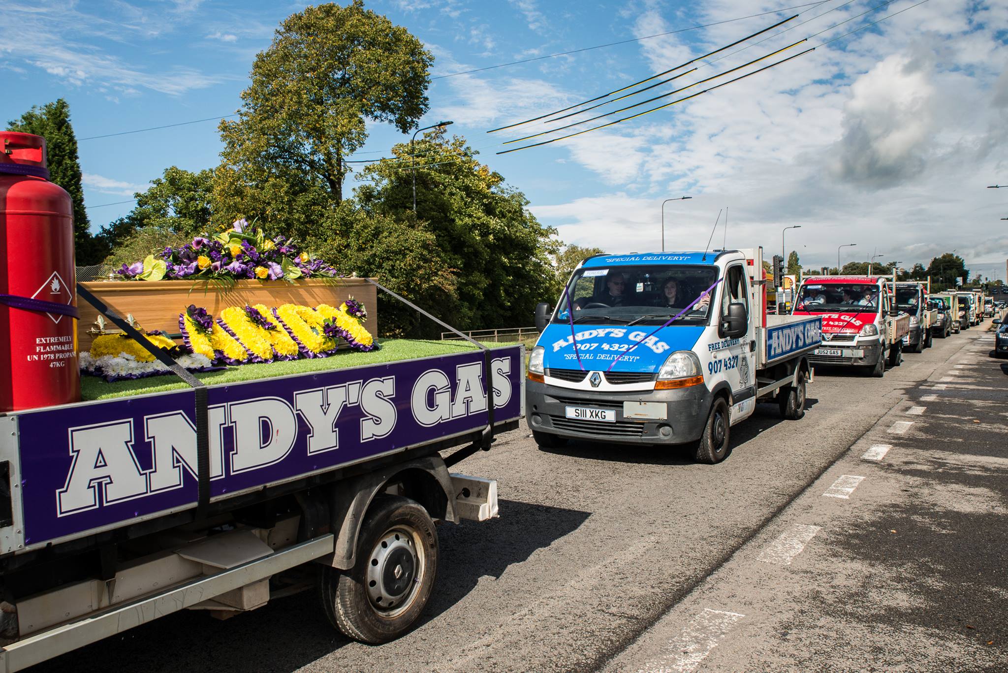 Andrew Christopher Criddle "Andy Gas" funeral.